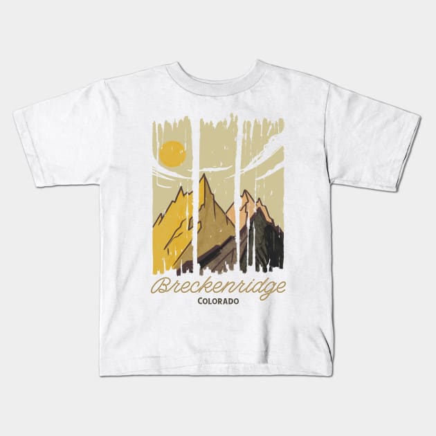 Breckenridge Colorado Kids T-Shirt by Anv2